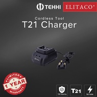 【ELITACO】 Tehhi 21V 3A Fast Charging Charger 2.0 4.0 6.0 Ah Li-ion Battery Overcharge Overheat Prote