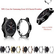 Suitable for Samsung Watch Gear S3 Electroplated TPU Half-Pack Protective Case Samsung Watch 46mm Frame Anti-fall Soft Shell Protective Cover