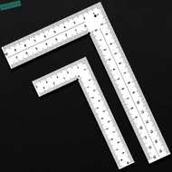 BARR1YYJ L Square Ruler, Stainless Steel Double-Sided Metal Ruler, Office Accessories Measuring Tool
