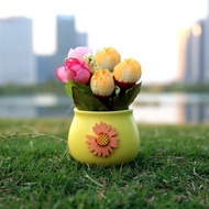 Lucu Pot Hiasan Dashboard Mobil Bunga Simulasi Keramik Lnterior Aksesoris