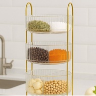 Rotating Shelf/ Makeup Shelf Round Stacking Shelf/ Gold Shelf/ Gold Organizer/