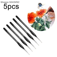 [RE] 5Pcs 00000 Precision Fine Tip Paint Brush Set For Acrylic Models Mini Miniature Detail Nylon Ha