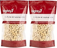 eighty7 Eighty7 Cashewnuts|Cashews (W320) Pack of 2 (500 GMS Each), 1Kg
