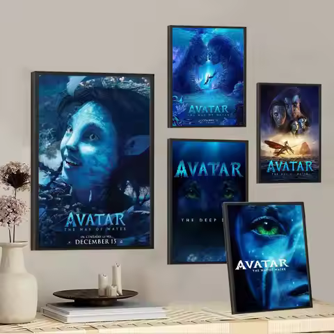 A-Avatar 2 Movie Classic Vintage Posters HD Quality Wall Art Retro Posters for Home Room Wall Decor