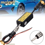 MEIGUII FM Converter, FM 76-90 Mhz 12V Car FM Expander, Durable Black Plastic Car Frequency Changer 
