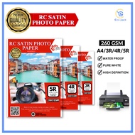 Sinopack RC ROUGH SATIN Photo paper 260gsm 3R/4R/5R/A4