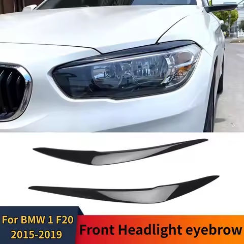 Front Headlight Eyebrow Eyelid Trim For BMW 1 Series F20 F21 116d 118i 120i 2015-2019 Tuning Styling