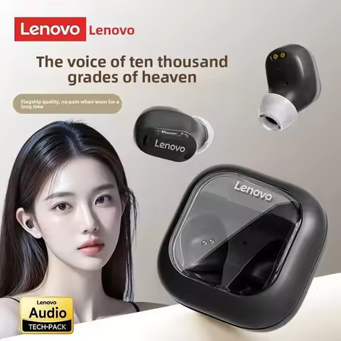 Lenovo-EA200 Wireless Bluetooth Earphones, Waterproof Headphone, Sports Earbuds with Mic, Touch Cont