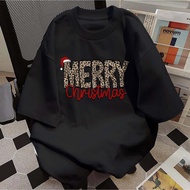 KATUN Lykke Christmas T-shirt Merry Christmas T-shirt I Merry Leopard I Distro Top Xmas Spiritual Un