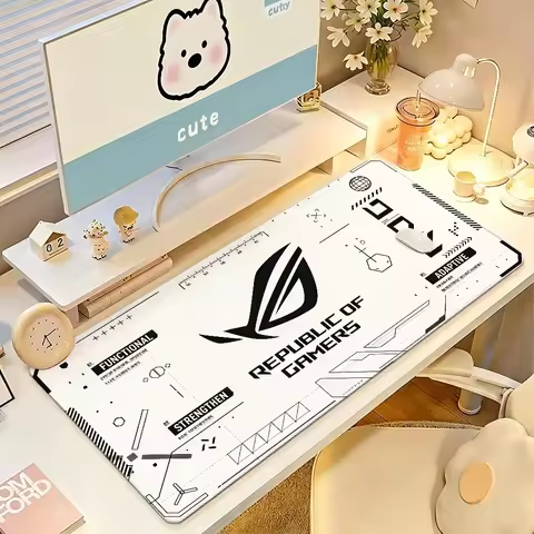 ASUS R-ROG Gaming Mouse Pad Large Non-Slip Waterproof Mat Stitched Edge Keyboard Pad for Gaming Dail