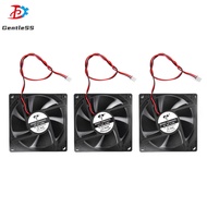 8025 DC 5V/12V/24V 0.20A/0.15A 2-Wire 8CM DC Fan Oily Silent Heater Cooling Fan