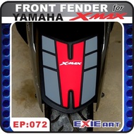 Front Fender Protector Xmax - Xmax Accessories - Xmax Front Fender - Dk.Grey-Red LIMITED