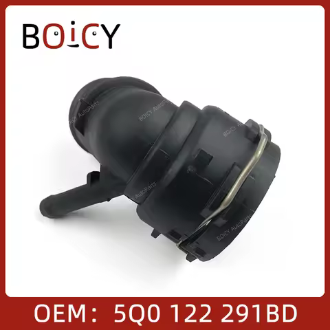 BOICY Engine Coolant Cooling Water Pipe Joint For VW Jetta Passat Variant Taos Bora 5Q0122291BD 5QD1
