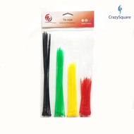 CSQUARE 100Pcs Plastic Nylon Cable Tie Rope GK-DY6766
