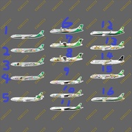 Eva Airlines Lirong 330 787 321 777 MD ATR Combination Set Stickers 16 Realistic Civil Aircraft 3M S