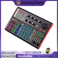 Muslady 【ON STOCK】 K300 Live Sound Card External Voice Changer Audio Mixer Kit Built-in Rechargeable
