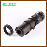 GLJNJ Fotga 420-800mm f/8.3-16 Zoom Telephoto Lens + T2 Adapter for Nikon D7200 D7100 D90 D5000 D3300 D3200 D3100 D4S D4 XNFRE