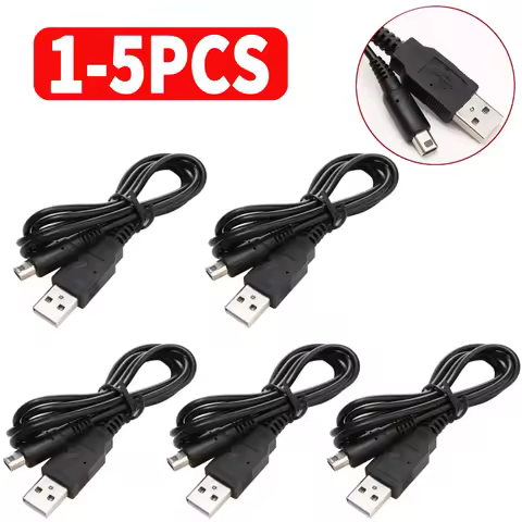 1-5PCS USB Charger Cable For Nintendo 2DS NDSI 3DS 3DSXL NEW 3DS NEW 3DSXL Game Power Line 100cm For