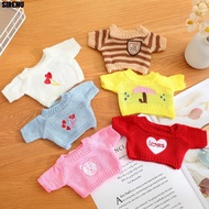 SIRENU Doll Clothes, 25/30cm Doll Cardigan Doll Sweater, Kawaii Letter Plush Doll Yellow Duck Cotton