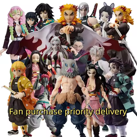 Original Aniplex Demon Slayer BUZZmod Movable Figures 1/12 Tanjiro Nezuko Zenitsu Anjuro Inosuke Tom