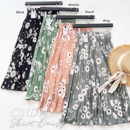 ROK PLISKET MOTIF YEJIN TERLARIS / ROK PLISKET DAISY PANJANG / ROK PLISKET MUSLIM / ROK MAXY