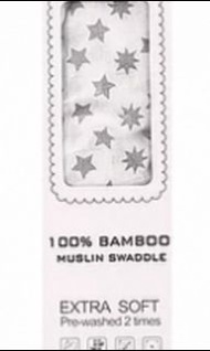 Capella 100% bamboo竹纖維 多用途嬰兒包巾哺乳巾幼兒被仔