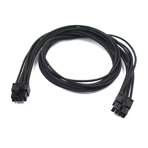 16AWG braid patterned PSU 8 Pin to PCIe 8 Pin (6+2) Male Cable Replacement for MSI MAG A850GL A750GL