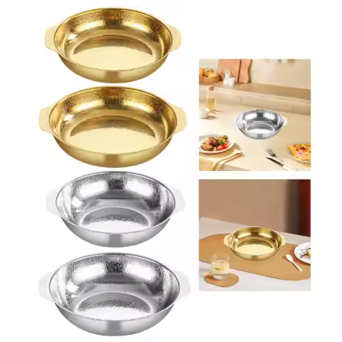 Kimchi Soup Pot Double Handle Stainless Steel Household Hot Pot Kitchen Cookware Instant Noodle Pot 