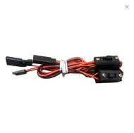 2 PACK RC Switch JR Style Connector Leads 3 Way Lead Servo Receiver Switch Harness With On/Off Switch