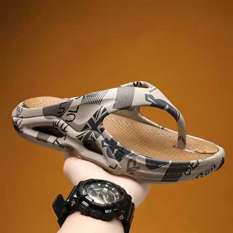 2025 New Mens Fashion Flip-flops Male Soft EVA Slippers Comfortable Summer Shoes Men Outdoor Sport S