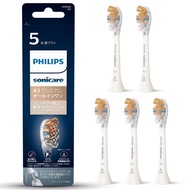 (Genuine) Philips Sonicare Electric Toothbrush Replacement Brush Plaque Removal A3 Premium All-in-One Brush Head Regular White 5 Pieces (15 Months) HX9095/67 【SHIPPED FROM JAPAN】