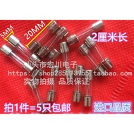5 Power Fuses 5a 10a 15a 20a 5x20 Computer Microwave Oven Glass Fuse Fuse