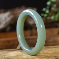 天然和田玉且末藍手鐲 圈口57.5mm 玉質細膩溫潤