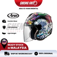 ARAI VZ-RAM Oriental Helmet Motor Visor Topi Keledar Keselamatan Open Face Superbike SIRIM VZ RAM Mo