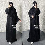 HITAM AMEERA ABAYA || Saudi Black Gamis Abaya || Elegant and Luxurious Abaya Abaya Dubai Abaya Hitam