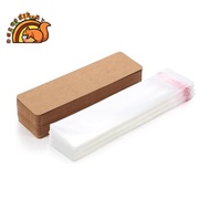 200 Pcs Bookmark Holder Set  Bookmark Sleeves Transparent Self Adhesive Bag DIY Blank Bookmark Cover