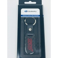 Subaru STI Logo Carbon Fiber Keychain fob Impreza Legacy Outback OEM Genuine WRX SOA342L156