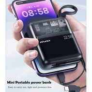 AWEI P149K MULTIPLE OUTPUT POWERBANK WITH CABLE 22.5W 10000MAH