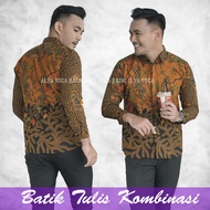 Kemeja Batik Tulis Kombinasi Lapis Furing Slimfit Terbaru Kemeja Batik Mewah Pria Batiq Kondangan Da