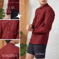 (ไซส์ 2XL-6XL) เสื้อเชิ้ตคอจีน แขนยาว ไซส์ใหญ่ อก 47-59 นิ้ว CHOW LONG PLUS - RALPH T OFFICIAL เสื้อ