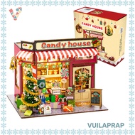 [Meaningful Gift] Candy House Assembly Model - DIY Wooden House with LED Light HongDa PC2502