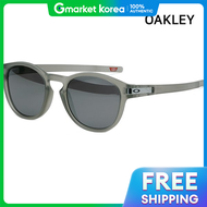 Oakley | แวนกนแดด Oakley Prism รน Latch Matte สเทาใส ทรงกลม สำหรบเลนกฬา ตกปลา ขจกรยาน รน OO9349 41