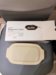 （26/4 最後幾件現貨）3COINS 一盒六用 微波爐料理盒 3 Coins／KITINTO Microwave Cooker Ivory