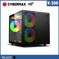 YGT V300 Black PC Case Gaming Micro ATX Case Desktop Computer Case With Tempered Glass 100% Durable