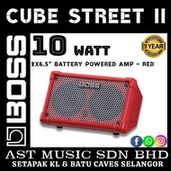 Boss CUBE Street 2 - 2x6.5" 10-watt Battery Powered Combo Amp - Red