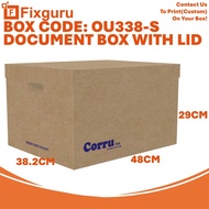Fixguru Corru Box | Easy Open | Carton Box & Document Box | Fits ARC & Paper Files