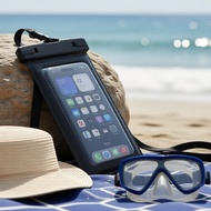 Dive-Ready IP68 Waterproof Phone Pouch—Touch-Sensitive, Beach/Pool/Fishing/Motoboy Use  Beg Kalis Ai