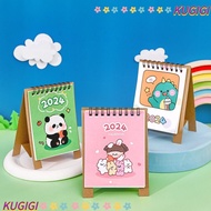 KUGIGI Calendar, Memo Planner Desk Calendar, Cute Daily Schedule Daily Organization Coil Planner 2024 Coil Calendar Office