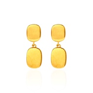 Cobble Earrings in 999 Gold by Mistgold