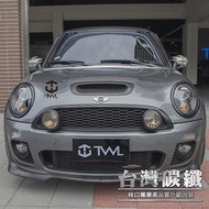 TWL台灣碳纖 MINI COOPER R58 07 08 09 10 11 12 13 年 亮黑 大燈框貼式 4PCS